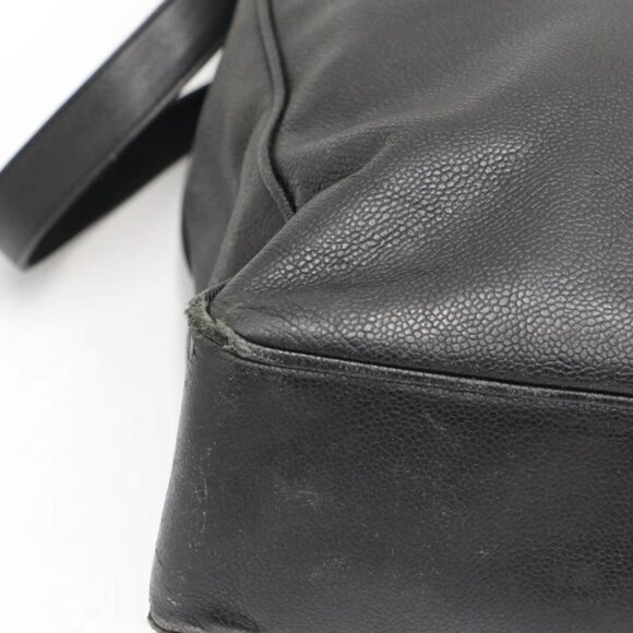 Chanel Caviar Shoulder Tote Bag - Black - Picture 11 of 14
